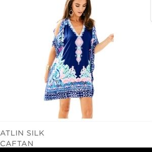 LILLY PULITZER ATLIN SILK CAFTAN STYLE #28118